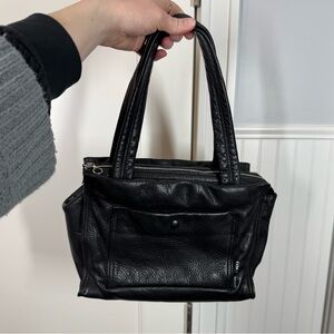 Kara NYC Store New York Black Leather Satchel Handbag Purse 90’s y2k vibes